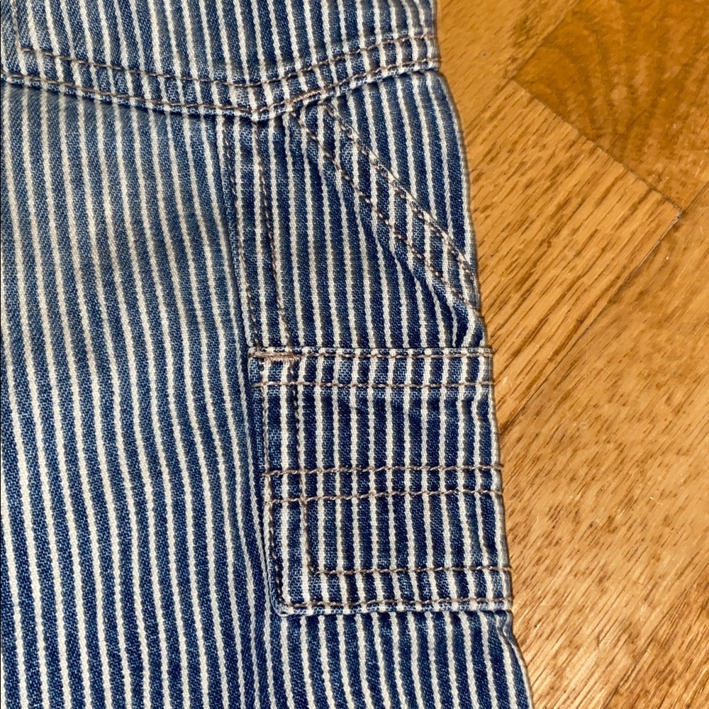 Vintage Oshkosh B'gosh Striped Railroad Overalls 18 Months Vestbak - Picture 5 of 11